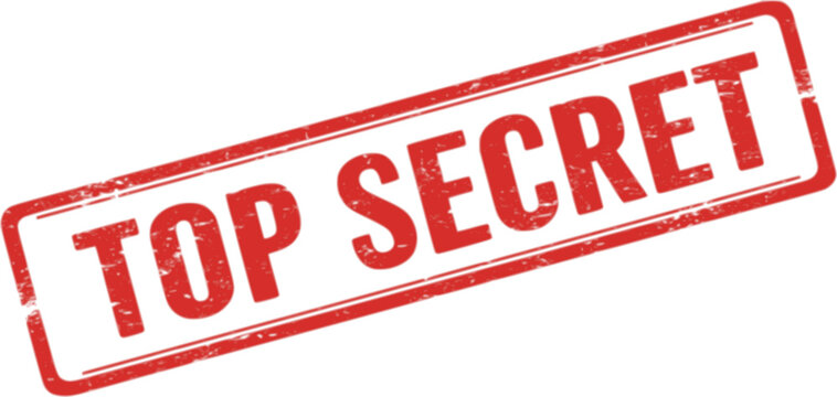 Top Secret red ink rubber stamp sign symbol grunge effect vector illustration design confidential case investigation tampon classified private secret information