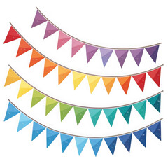 Obraz premium Colorful party bunting decoration background