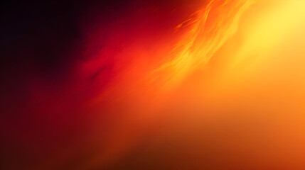 Fototapeta premium Abstract fiery explosion of vibrant red orange and yellow light creating a dynamic and energetic textured background with a dark vignette