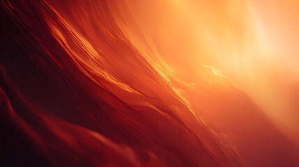 Fototapeta premium Abstract fiery energy flow with warm orange and red hues creating a dynamic and glowing luminous background with light streaks and soft gradients
