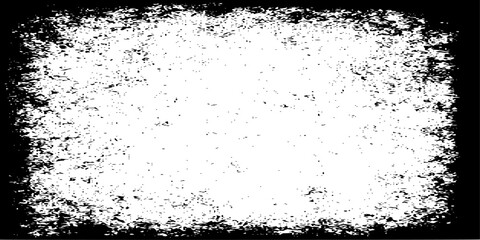 Abstract grunge black and white distressed texture background, Old black and white grunge background. Monochrome abstract texture of dust, smudges, cracks, scuffs, scratches, chips to print. 