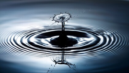 dark ripples spreading from a splash