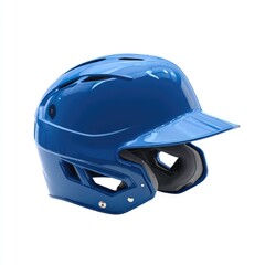 Fototapeta premium Cobalt blue baseball/softball protective helmet