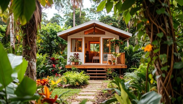 Boho tiny house in UXA lush forest
