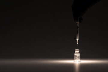 medical procedure, doctor preparing a vaccine shot in a peaceful and serene environment to promote healthcare awareness