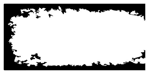 Grunge rectangle background Isolated vector Illustrator, Abstract black and white grunge background image.