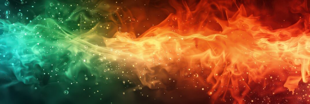 Vibrant abstract design celebrating bulgaria independence day with flowing colors. Horizontal banner. Copy space. Background in colors of flag of Bulgaria