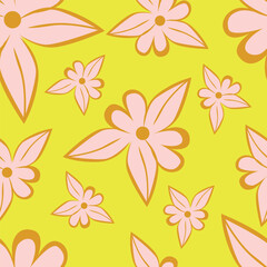cute flower pattern image for fabric textile or wall decoration
