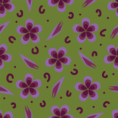 seamless pattern with flowers
