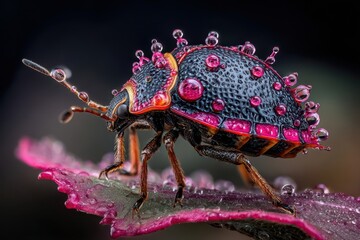 Enthralling Macro Shot of a Vibrant Beetle