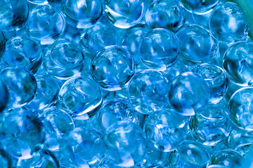 やわらかいジェル状の球体を敷き詰めた背景	