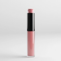 Pink lip gloss in clear tube (1)