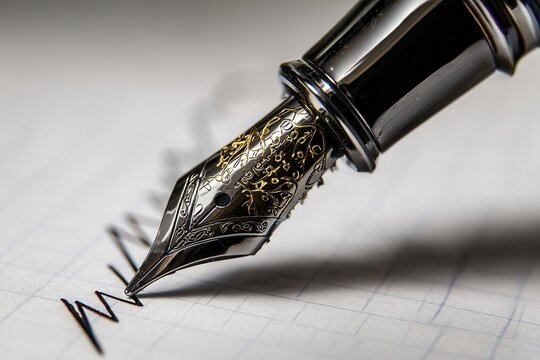 Detailed View of a Luxurious Fountain Pen