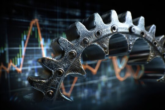 Complex Gear Mechanism and Financial Data
