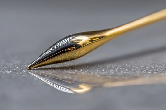 Golden Precision Tool Close-up - Powered by Adobe