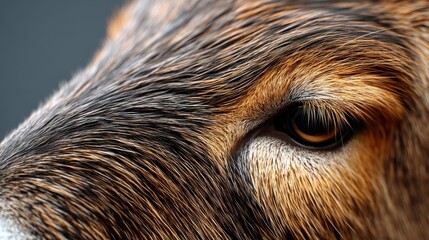 Explore the rich brown fur texture of a majestic animal, showcasing an abstract design perfect for artistic projects.