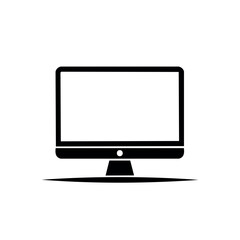 Fototapeta premium Flat Screen Monitor Icon Display Screen Technology Vector Illustration