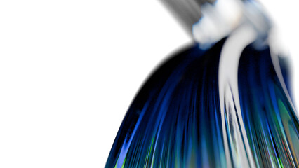 Realistic 3D Glass Render Background: Transparent Glass Effect with Frosted Texture