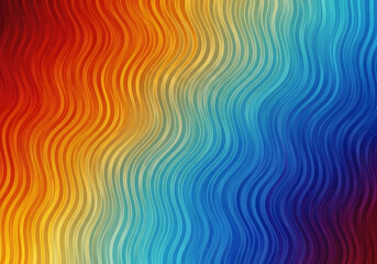 Vibrant colorful wave pattern with a rainbow gradient background