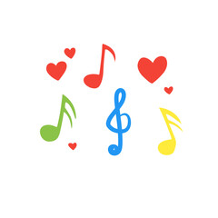 love song vector elements