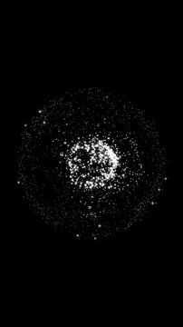 high quality vertical 3D digital art render: constellation orb [infinity core]