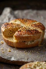 Naklejka premium Buttered English Muffin