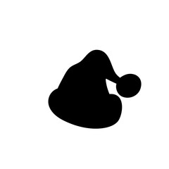 Santa hat silhouette 