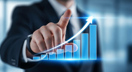 Business growth strategy success chart analysis data analytics financial planning investment management concept
