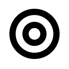 Bullseye solid icon vector illustration