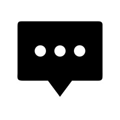 Comment dots solid icon vector illustration