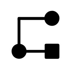 Connection solid icon vector illustration