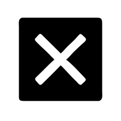 Obraz premium Error solid icon vector illustration