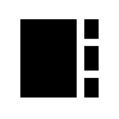 Film solid icon vector illustration