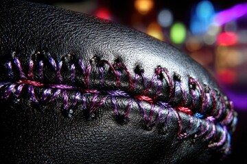 Intricate Stitching on Leather Craftsmanship