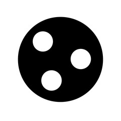 Fototapeta premium Palette circle solid icon vector illustration