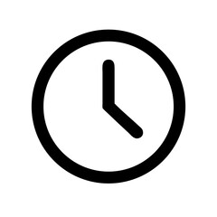 User clock alt outline icon vector illustration