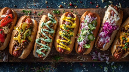 Savor the Urban Hot Dog Delight: Professional Food Photography in a Vibrant Setting