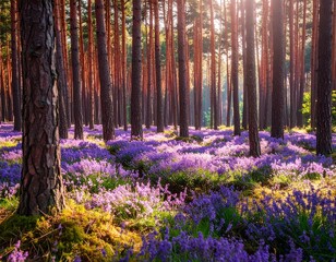 Lavender Pine Forest