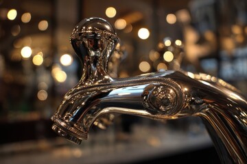 Elegant Polished Faucet Detail