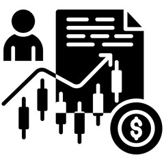Fototapeta premium Trading Icon