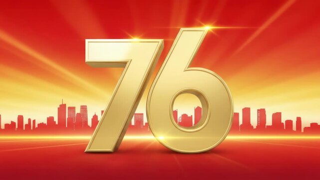 Golden Numbers 76th National Day Celebration