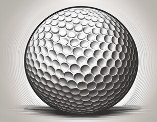 golf ball isolated on white
