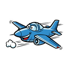 Naklejka premium Happy Colorful Flying Vehicle