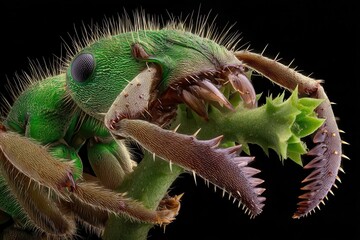 Intricate Ant Detail: A Magnified View of Nature's Marvel
