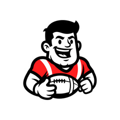 Happy Sporting Figure Illustration