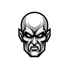 Fototapeta premium Monochrome Portrait Of A Head