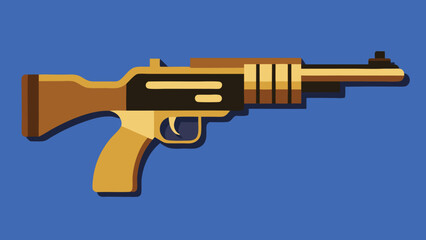 Classic handheld firearm illustration with vintage appeal