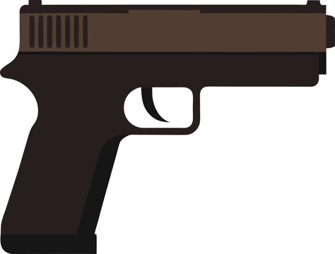 Glock 17 pistol icon in a clean modern style
