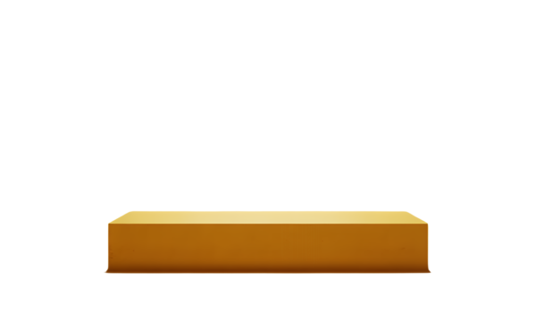 Empty Gold Display Platform for Products.
