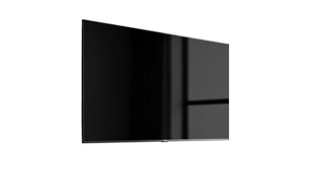 Modern Black Flat Screen Television.